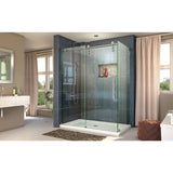 Enigma-Z 34 1/2 in. D x 60 3/8 in. W x 76 in. H Fully Frameless Sliding Shower Enclosure