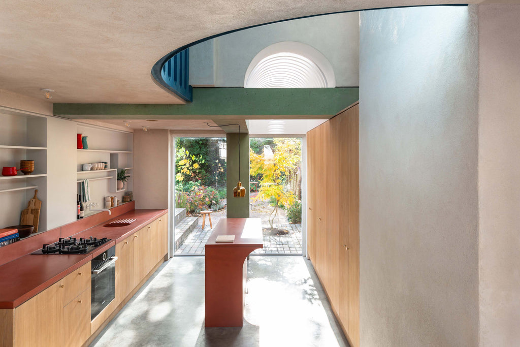 Steal This Look: A Colorful Concrete Kitchen in North London