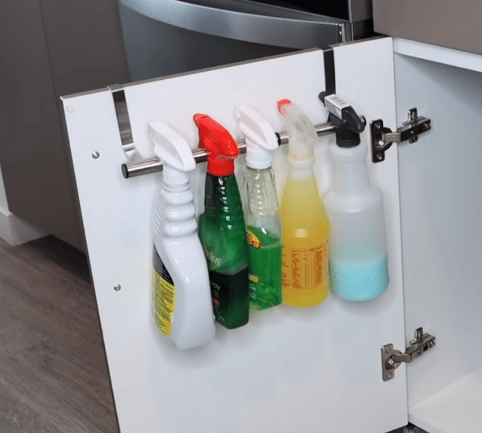 Dollar Tree Towel Bar Organizing Hacks