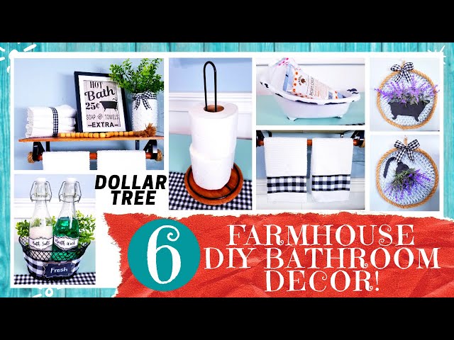 Hello CraftDee Family! For this tutorial, we will be creating 6 New Farmhouse style décor items for your home's bathroom