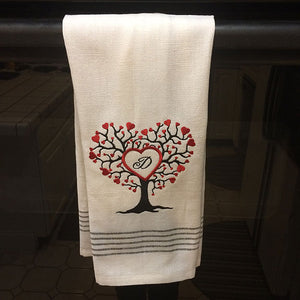 When I finally got brave enough to take my embroidery machine out of the box, the first item I embroidered was a towel