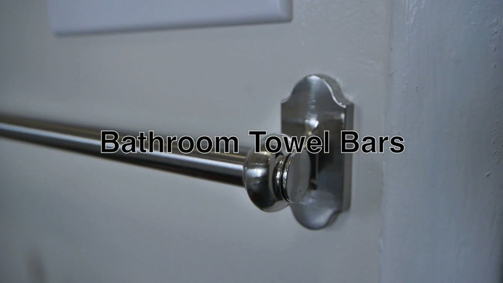 Bathroom towel bars are simple and common ways to store bath and hand towels when not in use