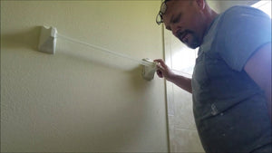 This video will hopefully help you by showing how a popped off ceramic towel rack holder can be reinstalled.