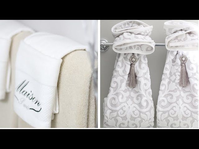 BATHROOM DECORATING IDEA - DECORATIVE TOWEL FOLDING by Dezinefun With Michelle (2 years ago)