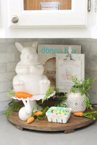 Check out these simple spring and Easter kitchen decor ideas to add a pretty touch to your kitchen space