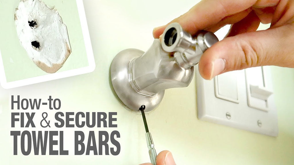 How to Repair & Hang a Loose Towel Bar Holder by AdamDIY (2 years ago)