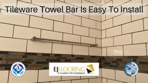 How To Install Tileware Towel Bar | Columbia Missouri by EJ Flooring & Custom Tile Installation (1 year ago)
