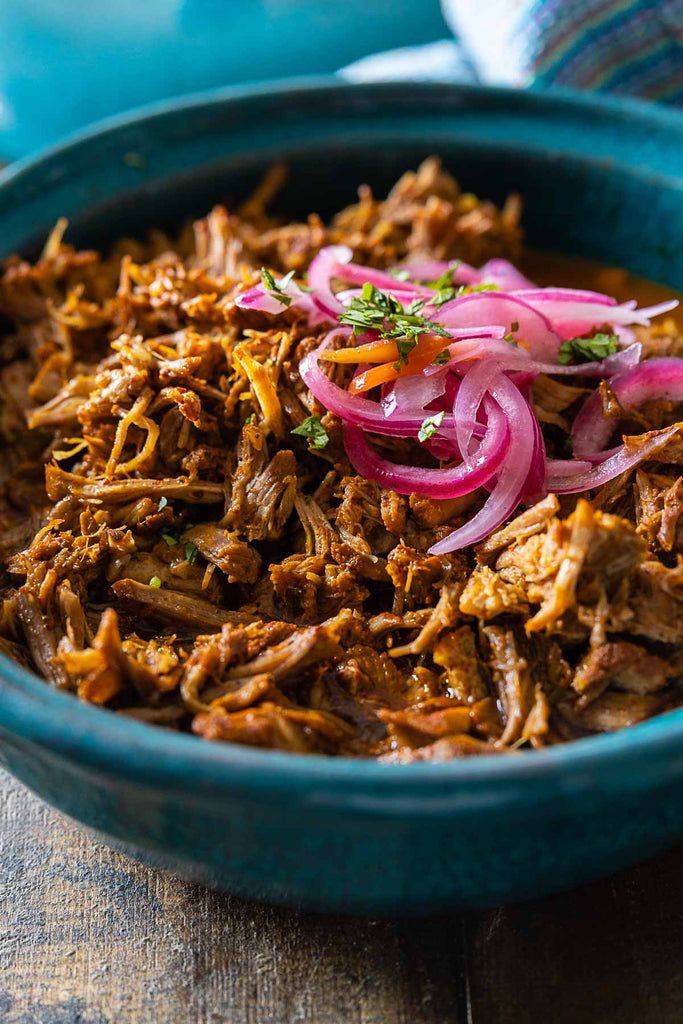 Pin this recipe or leave a comment: Cochinita Pibil on Green Healthy Cooking