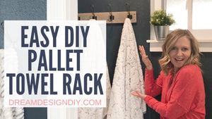 Easy DIY Pallet Towel Rack by Tiffany at Dream Design DIY (1 year ago)