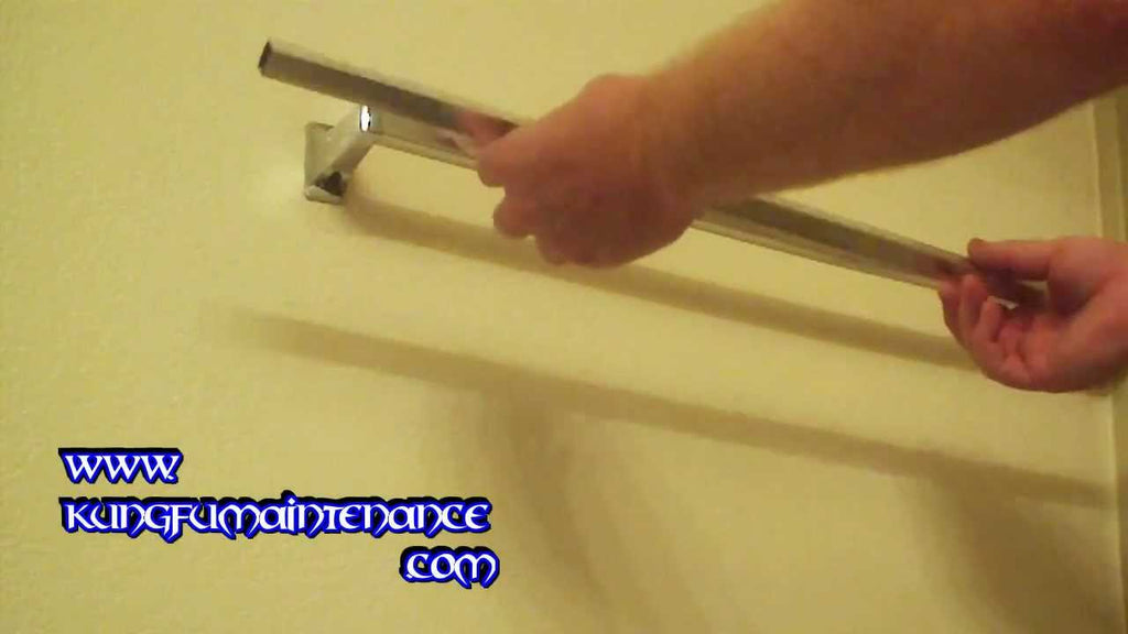 How To Replace Bent Dented Or Broken Towel Bars by KungFuMaintenance (7 years ago)