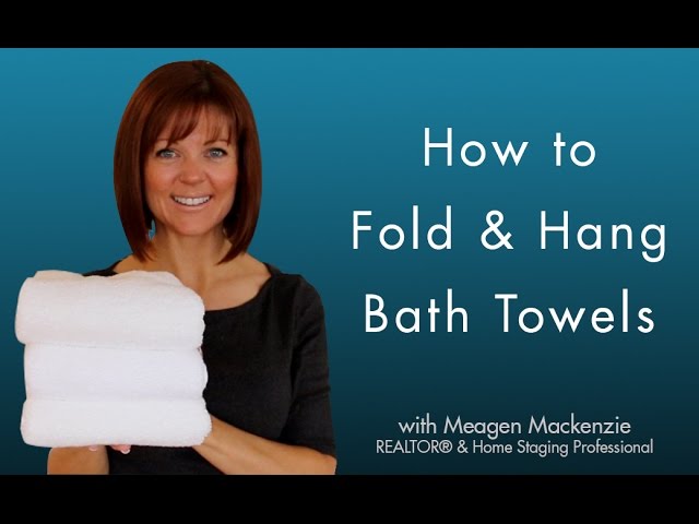 Home Decoration Ideas: Get that spa look in your bathroom with a few simple towel folding and hanging techniques