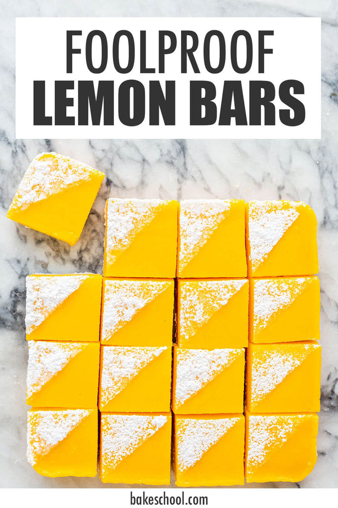 This foolproof recipe for easy lemon bars is made with a shortbread base and topped with a tart lemon curd