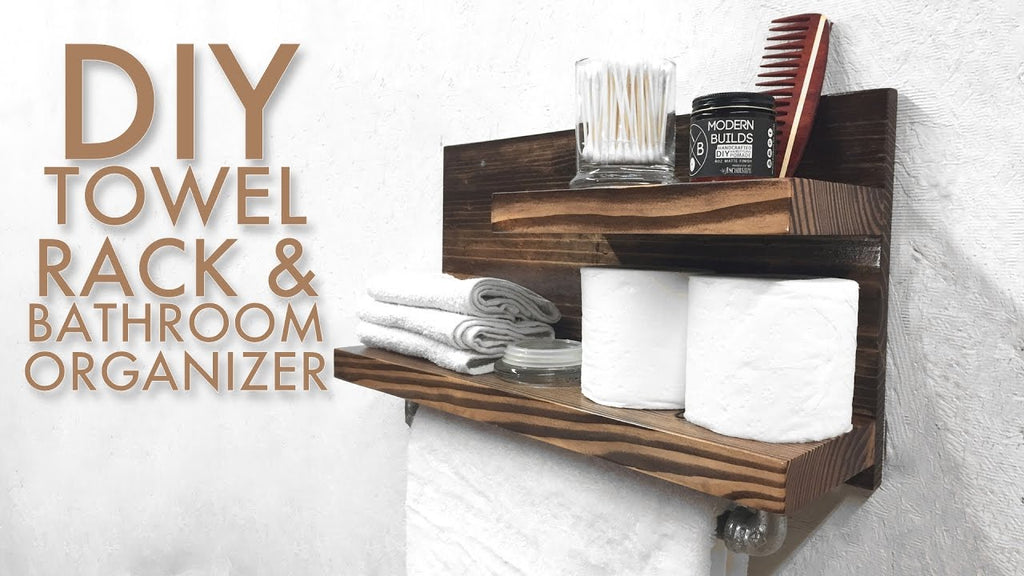 DIY Towel Rack & Bathroom Organizer | Modern Builds | EP