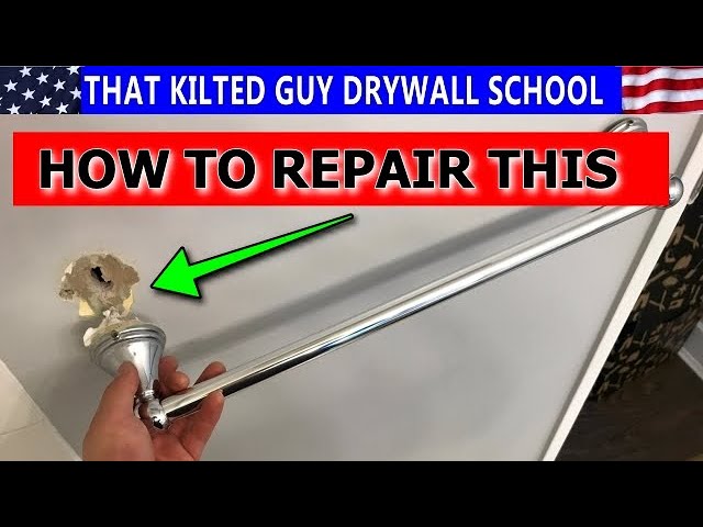 How to repair a TOWEL BAR Ripped out of the Drywall by That Kilted Guy DIY Home Improvement (6 months ago)