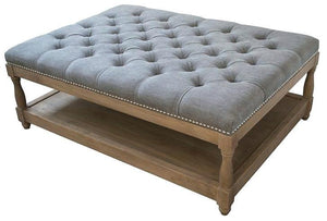 Images Patterned Ottoman Coffee Table
