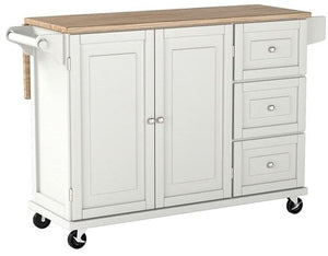Add extra storage and counter space with a kitchen cart