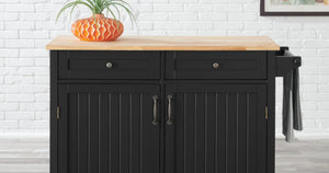 Kitchen Cart with Butcher Block Top Only $149 Shipped (Regularly $250)