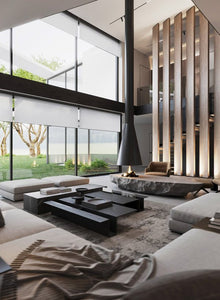Striking Black, Grey And Wood Interior In Estonia