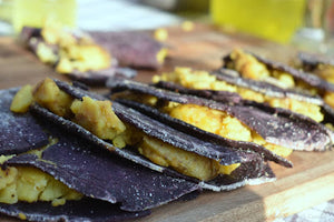 Spiced Smashed Potato Tacos with Homemade Purple Corn Tortillas #SundayFunday