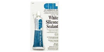 C.R. Laurence White Silicone Sealant in 3 Fl. Oz. Squeeze Tubes -22W