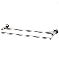 Ping Bu Qing Yun Towel Rack - Stainless Steel, Mirror, Polished Surface, High and Low Double Pole, Wall-Mounted Bathroom Wall-Mounted Towel Rack, Suitable for Bathroom, Home - Available in A Variety