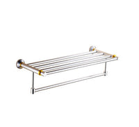 Ping Bu Qing Yun Towel Rack - Space Aluminum, Hardware, Brushed, Oxidized, Wall-Mounted Bathroom Perforated Towel Rack, Suitable for Bathroom, Home, Kitchen - A Variety of Styles to Choose from Towel