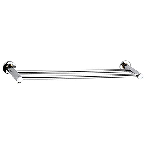Ping Bu Qing Yun Towel Rack - Stainless Steel, Mirror, Bold Reinforced, Double Pole, Wall-Mounted Bathroom Wall-Mounted Towel Rack, Suitable for Bathroom, Home - Available in A Variety of Sizes Towel