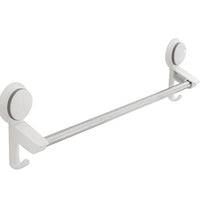 Ping Bu Qing Yun Towel Rack - ABS, Punch-Free, Suction Cup, Wall-Mounted Bathroom Wall-Mounted Single-bar Towel Rack, Suitable for Bathroom, Home, Kitchen. Towel Rack