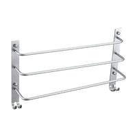 Ping Bu Qing Yun Towel Rack - Space Aluminum, Simple and Stylish, Three-Layer, Multi-Function, Versatile Wall-Mounted Bathroom Perforated Towel Rack, Suitable for Bathroom, Home Towel Rack