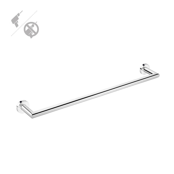 Pomdor Self Adhesive 23.6 in Towel Bar Rail Holder Hanger Towel Hanging Rack