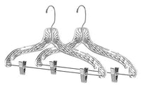 Whitmor Crystal Suit Hangers with Clips S/2