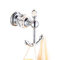 OWOFAN Robe Hooks Towel Hook For Bathroom Kitchen Coat Clothes Hanger wall Mounted Chrome Silver HK-25L