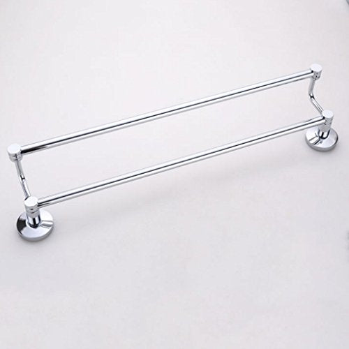 Ping Bu Qing Yun All Copper Fittings Material Bathroom Accessories Double Thick Towel Bar Towel Rack Double Punch Hole 10.5cm 8cm 62.5cm Towel Rack