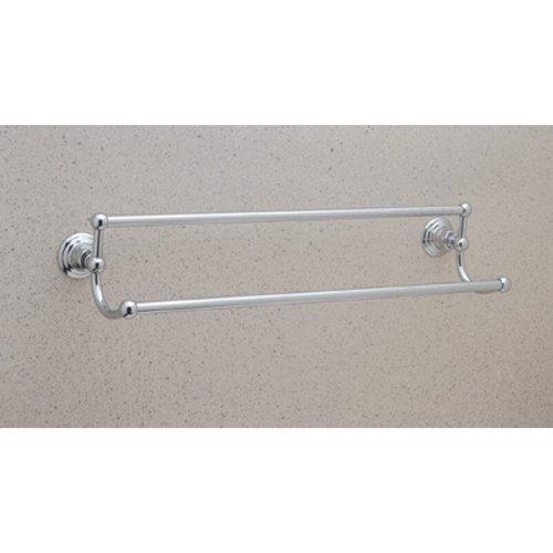 Rohl ROT20/24STN Vin8Pn Rot20/24 Country Bath 24" Double Towel Bar, Satin Nickel