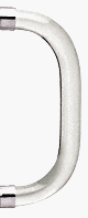 3807822 - CRL 8" Smooth Style Acrylic Single-Sided Shower Door Towel Bar With Chrome Rings