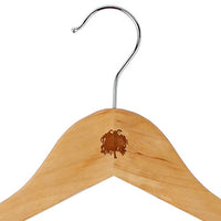 Weeping Willow Maple Clothes Hangers - Wooden Suit Hanger - Laser Engraved Design - Wooden Hangers for Dresses, Wedding Gowns, Suits, and Other Special Garments