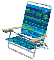 Classic 5 Position Lay Flat Folding Beach Chair : Sports & Outdoors