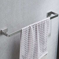 Ping Bu Qing Yun Bathroom Stainless Steel Towel Single Pole Bathroom Wall Single Layer Toilet Hanging Towel Rack Hanging Rod Hanger 55cm82cm40cm Towel Rack