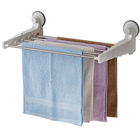 Ping Bu Qing Yun Sucker Bathroom Stainless Steel Retractable Towel Bar Towel Rack Folding Bathroom Towel Bar Clotheshorse 12.5cm40cm62.5cm Towel Rack