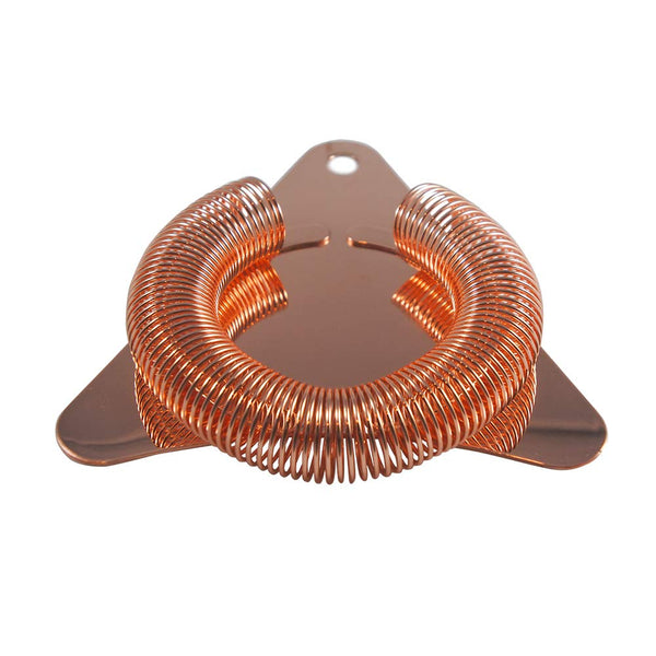 Cocktail Shaker Set Bartender Kit | Hammered Copper Martini Shaker Bar Tools - Strainer, Mixing Spoon Muddler, Double Jigger