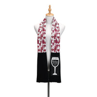 DEMDACO It's Wine O'Clock Extra Long Cotton Blend Over The Shoulder Kitchen Towel Boa