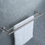 Kozanay Double Towel Bar Bathroom Shower Organization Bath Dual Towel Hanger Holder
