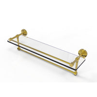 Allied Brass Dottingham Gallery Glass Shelf with Towel Bar
