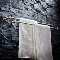 Ping Bu Qing Yun Stainless Steel Brush Bathroom Bathroom Towel Bar Double Towel Rack Towel Rack Custom 60.5cm13.5cm5.2cm Towel Rack