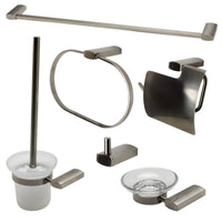 ALFI brand AB9503-BN Matching Bathroom Accessory Set (6 Piece), Brushed Nickel