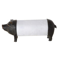 Creative Co-Op Antiqued Bronze Pig Paper Towel Holder