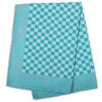JB Prince Green Check Side Towel 17.7 x 25.5 inches - 5 pack