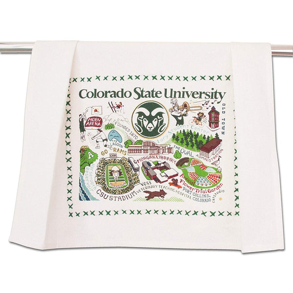 Catstudio Colorado State University Collegiate Dish & Hand Towel | Beautiful Award Winning Home Decor Artwork | Great For Kitchen & Bathroom