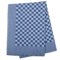 JB Prince Blue Check Side Towel 17.7 x 25.5 inches - 5 pack