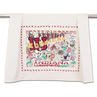 Catstudio Indiana University Collegiate Dish & Hand Towel | Beautiful Award Winning Home Decor Artwork | Great For Kitchen & Bathroom